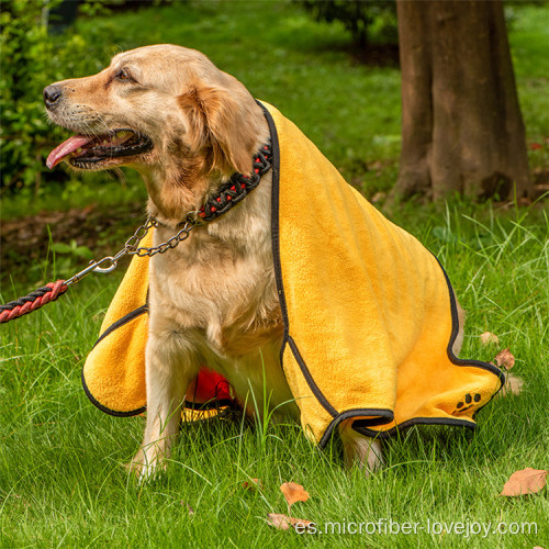 Toalla absorbente cómoda para mascotas de secado de microfibra